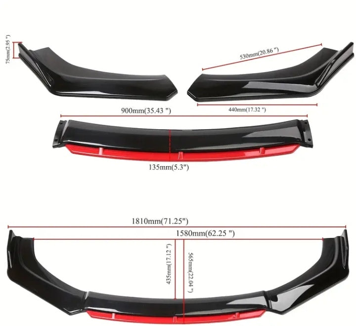 Universal car bumper cobin fibre